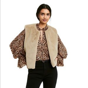 Nili Lotan Target Women Faux Fur Vest NWOT